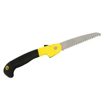 

Portable Folding Hand Saw Steel Blade Trim Pruner with Safety Lock Convenient Lightweight Gardening Tool