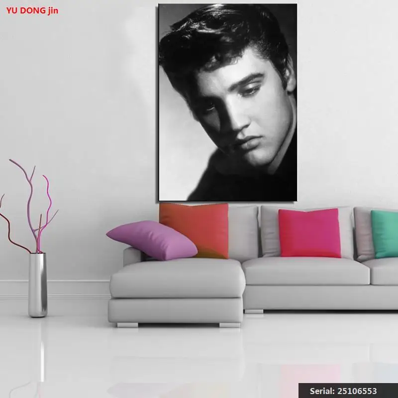 Elvis presley портрет классическая картина маслом Рисование Искусство спрей без рамки