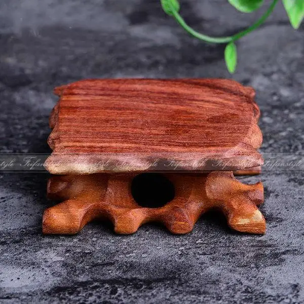 

1PC Square Hard Wood Crafted Stand For Cluster Crystal Column Display Stand A314 Natural stones and minerals