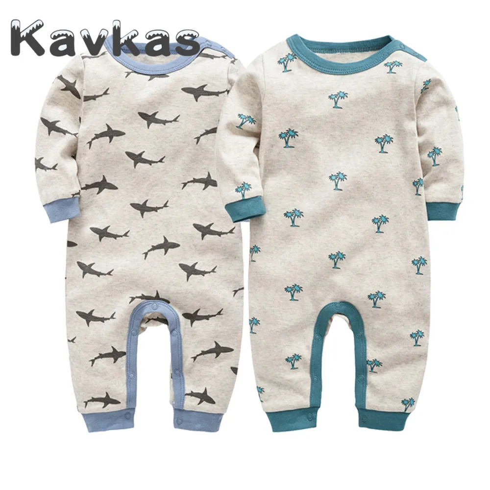 Kavkas/ г. модная одежда для маленьких девочек хлопковый комбинезон с длинными рукавами для малышей от 0 до 12 месяцев roupa de Новорожденные малыши, комбинезон для девочек и мальчиков