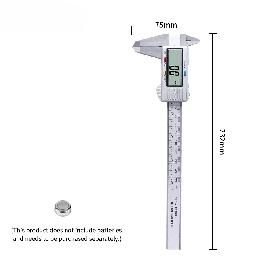 

0-150mm Vernier Caliper digital Electronic Digital Caliper LCD Micrometer Measuring Tool 6 Inch