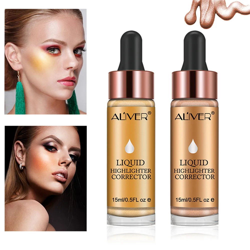 

Beauty High Light Liquid 6 Colors Highlighter Make Up Brighten Concealer Shimmer Face Glow Liquid Highlighter Cream