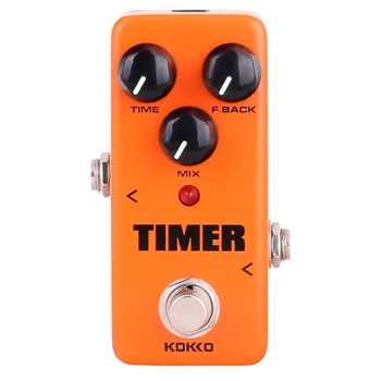 

New FDD2 Timer Orange Pure Analog Delay Mini Guitar Effect Pedal Device With Gold Straight Pedal Connectors Guitar Accessories