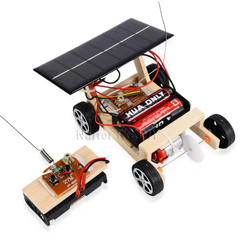 0-1 Wooden DIY Solar RC Car