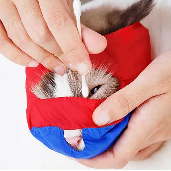 

New Cat Anti Bite Mask Puppy Bath Beauty Grooming Supplies Cat Grooming Muzzle Prevent Biting Scratching Pet Calming Mouth Cover