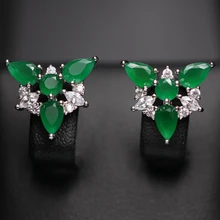 Молочно-розовый милый цветок серьги-гвоздики серьги для девочек подарок изысканный из циркония в форме треугольника, Куба модные ювелирные изделия для женщин три цвета