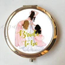 1 шт Лот юбилей GF мамы Подарки на день рождения Свадебная вечеринка «будущая Невеста» персонализированное компактное зеркало на заказ подарок подружки невесты