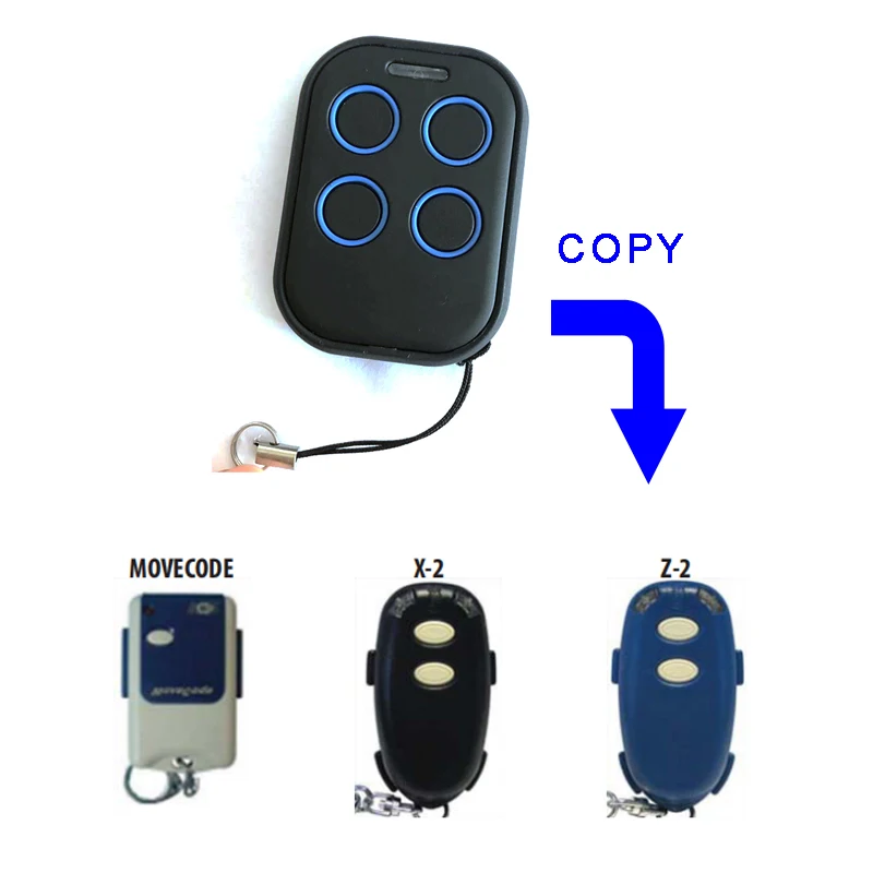 

Universal multi frequency copy 280-868mhz rolling code remote control duplicator Clone CELINSA MOVECODE X-2 Z-2 For Garage Door