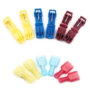 

60/120Pcs connection of wires T-Tap Insulated Electrical Wire Quick Splice Connectors+Male Crimp Terminals WWO66