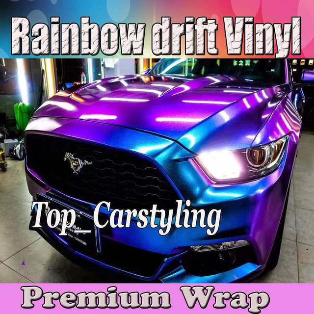 Best Gloss Rainbow Pink Car Wrap