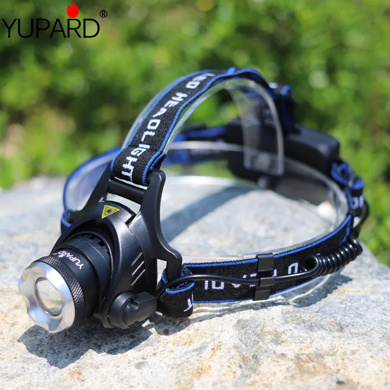 

YUPARD Q5 LED camping lantern fishing hunting Headlamp Zoomable Adjust Focus head Light torch +2*1800mAh 18650 battery+charger