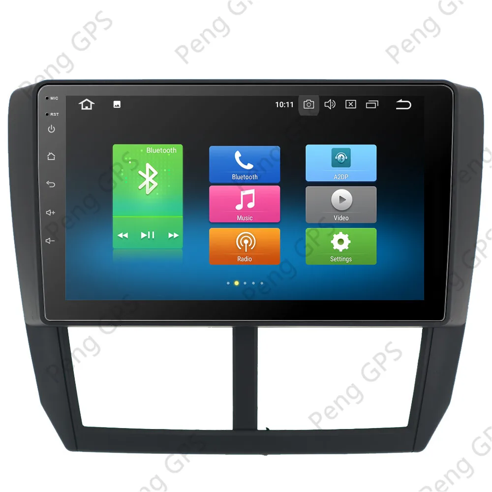 Автомобильный мультимедийный плеер 1DIN 9 дюймов GPS Android 0 для Subaru Forester 2008 2009 2010 11 2012 4