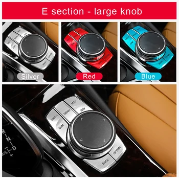 

Car styling Interior metal Multimedia Buttons Cover Decorative trim Stickers Accessories for BMW 5 series G30 G38 Accessories