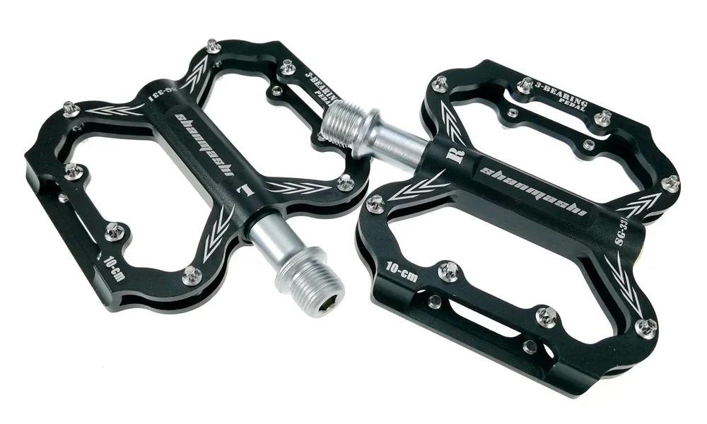 Aluminum MTB Road Bicycle Pedals Cycling Bearing Flat Platform Pedal 9//16/"