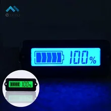 12V LY6W Lead Acid Battery Capacity Indicator Blue Green LCD Digit Display Meter Lithium Battery Power Level Detector Tester