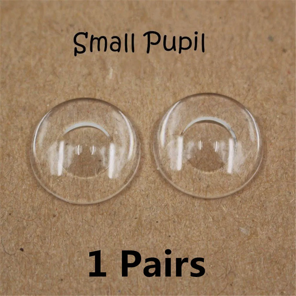 For 1/6 Factory Blyth Doll Eyechips 14mm Suitable for DIY Doll Eye Pupil Free Shipping - Цвет: Small Pupil