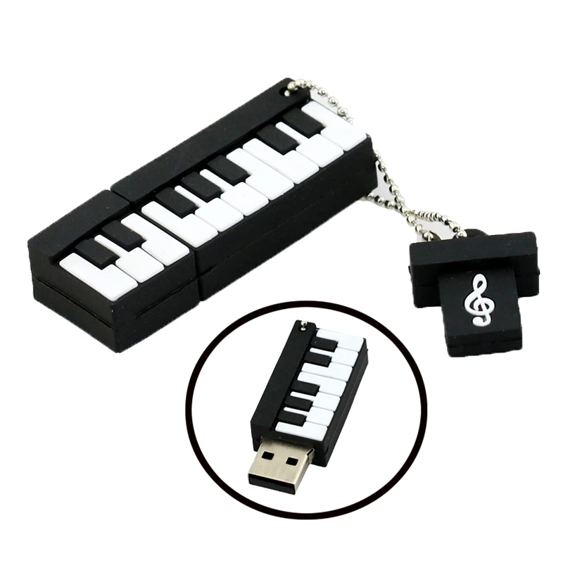 

Retail Genuine Silicone Piano USB Flash Drive Thumb Pen drive Memory Stick Flash Disk 2GB 4GB 8GB 16GB 32GB 64GB free shipping