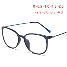 1,56 асферические линзы TR90 очки для близорукости для женщин и мужчин пластиковые титановые овальные очки 0-1,0-1,5-2,0-2,5 до-4,0