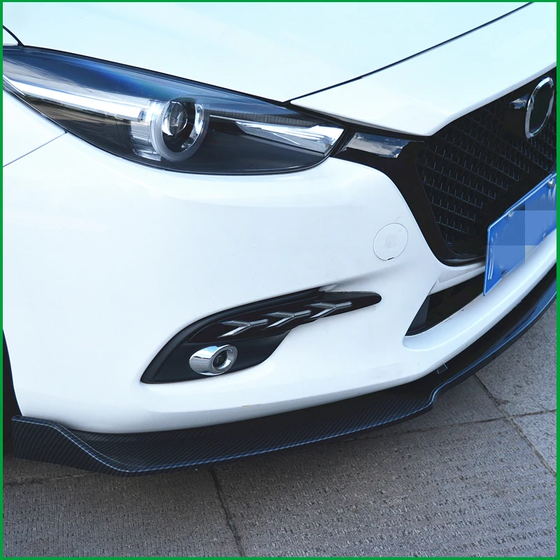 Для Mazda 3 M3 Axela- обвес переднего бампера нижние вентиляционные решетки и диффузоры защитная пластина спойлер Накладка для автомобиля Стайлинг