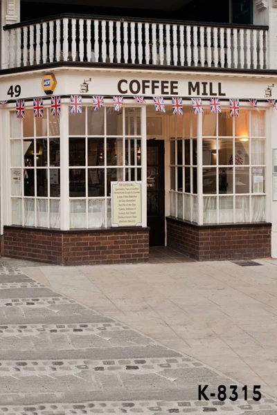

8*12ft Customize free shippingcoffee mill children vinyl photography backdrop Digital Printing Vinyl cloth background k-8315
