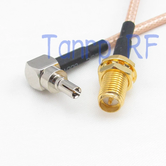 

6FEET RP-SMA female to CRC9 male right angle RF adapter connector 2M Pigtail coaxial jumper cable RG316 extension cord