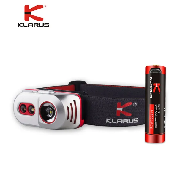 KLARUS H1A Titanium headlight XP L V6 LED max. 550LM lighting levels