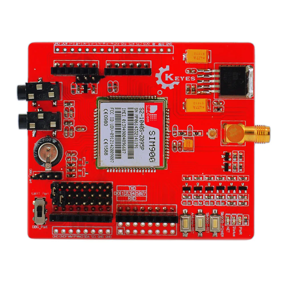 

KEYES SIM900 GSM module GPRS Shield for Arduino expansion board wireless module, giving the extension cord