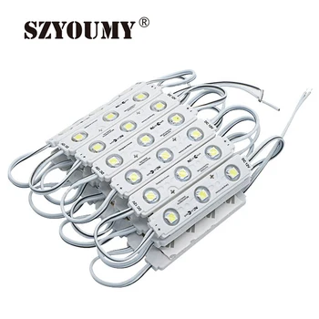 

SZYOUMY injection led module with lens 5050 SMD 3 LED aluminum PCB waterproof LED module High Lumens 20PCS Per string