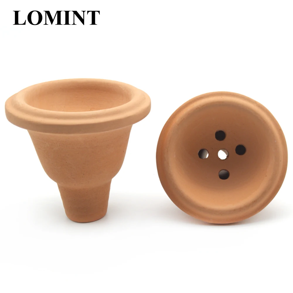 

LOMINT Red Clay Hookah Tobacco Bowl For turkey Shisha Hookahs Chicha Narguile DIY Accessories Chinese supplier