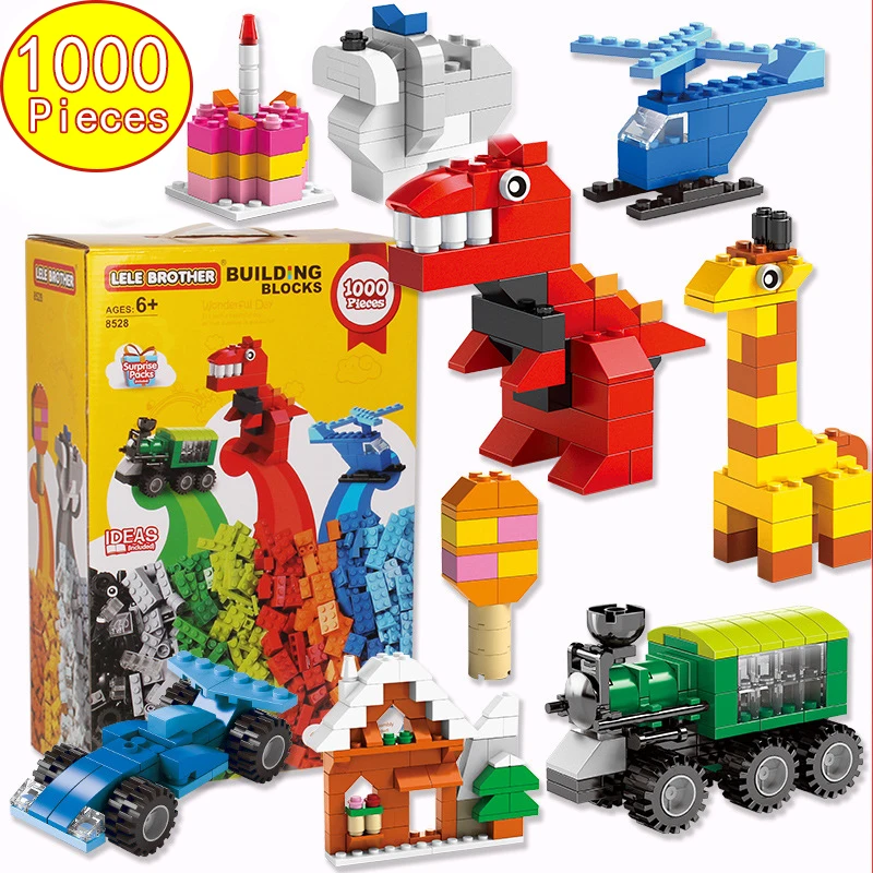 

1000pcs compatible legoed Classic base Creative Designer bricks education sets Toys Bulk blocks building city vehicle kids toys
