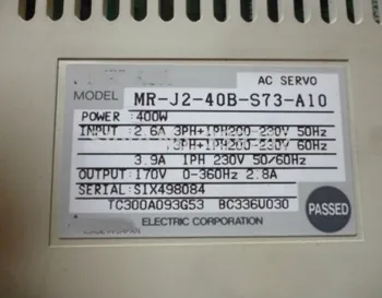 

USED 100% TESTED MR-J2-40B-S73-A10 MIT AC SERVO DRIVE MR-J2-40B-S73-A10