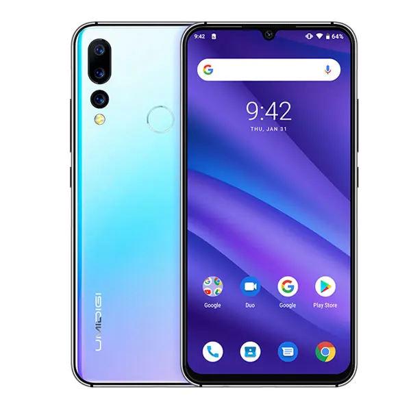 Breathing Crystal Универсальная версия UMIDIGI A5 PRO Android 9,0, четыре ядра, 6,3 'FHD+ капля воды, 16 МП, тройная камера, 4150 мА/ч, 4 Гб ram, 4G, мобильный смартфон - Цвет: Breathing Crystal