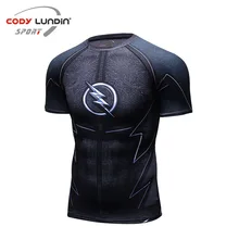 Бег Футболка короткий рукав полиэстер плотного быстросохнущая Sportwear Для мужчин тренажерный зал Фитнес