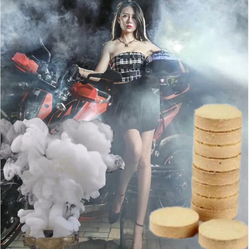 

10 Pcs/Box Smoke Cake Pills White Smoke Bomb Effect Show Round Photography Aid Toy Divine Halloween Decoration Party DIY Decor