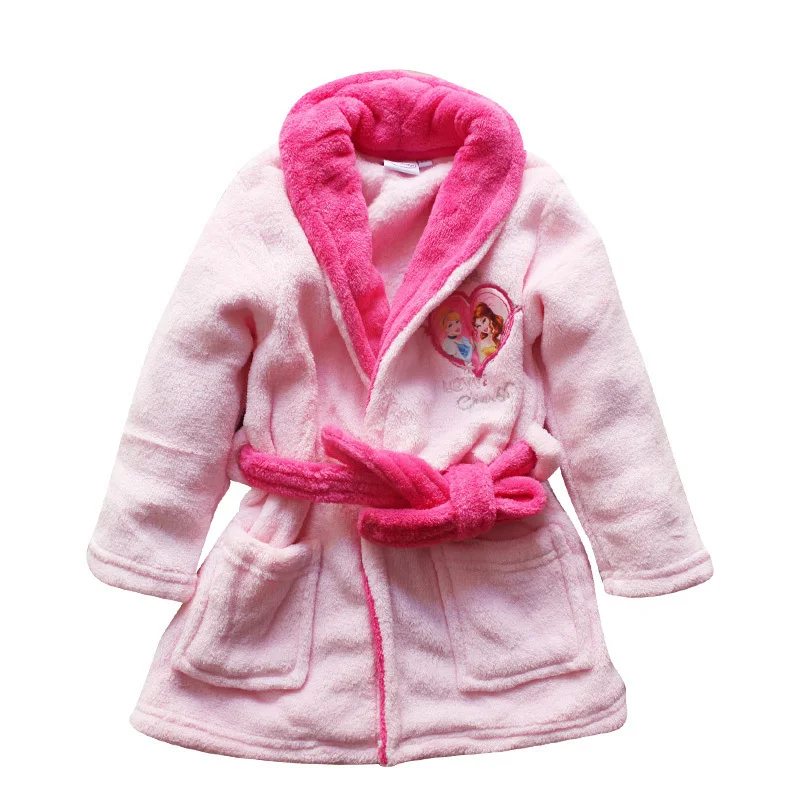 clearance sale! coral fleece kids/children/boys/girls cartoon robe, sleepwear pajamas, bathrobe, baby/toddler's robe(MOQ: 1pc)
