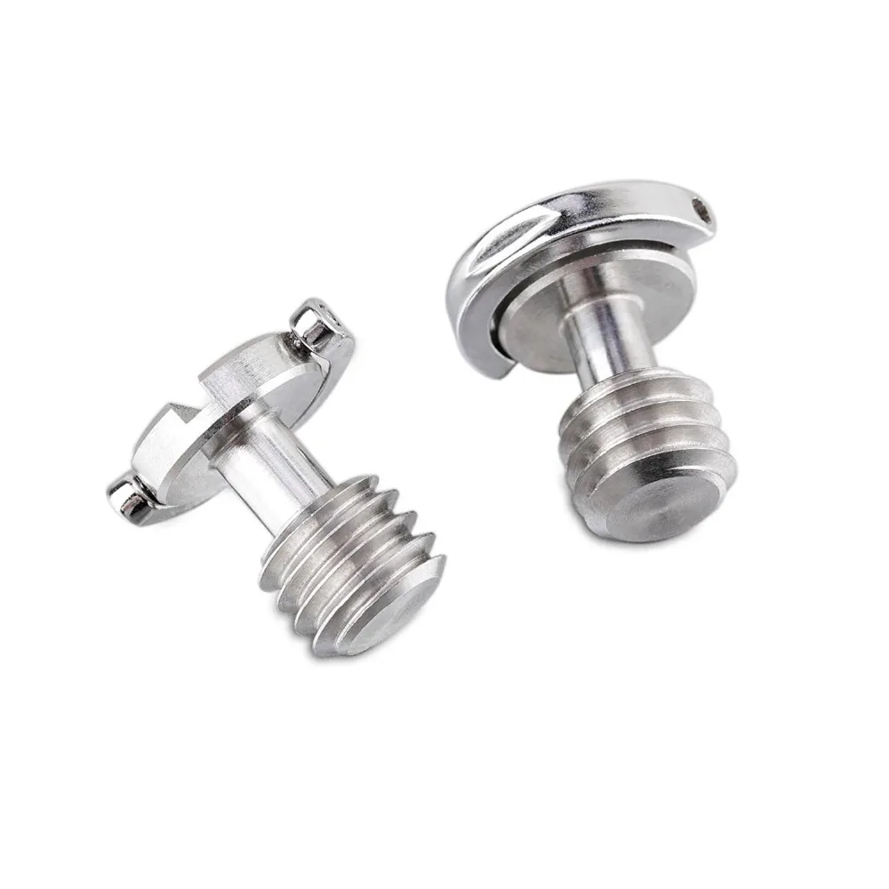 Kaliou 1pcs Quick Release Plate 3/8 Screw Precision D-Ring C-Ring Screw for Camera Tripod Photo Studio Accessories
