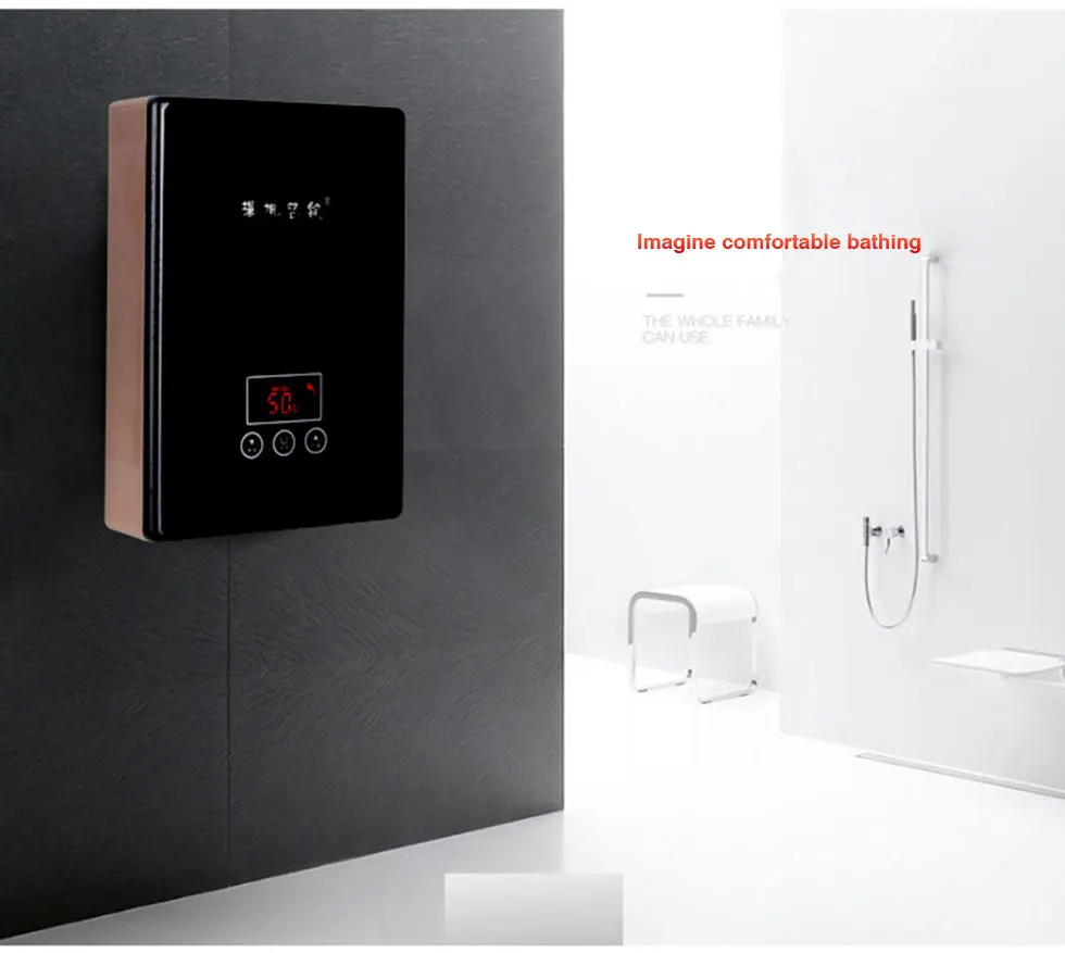 Kbxstart 6500 Вт моментальный электрический водонагреватель Кухня душ интеллигентая(ый) Частота постоянного Температура водонагреватель 220V