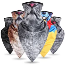 100 шт. Ice Шелковый треугольный шарф для верховой езды ветрозащитный Камуфляж маска Открытый платок солнцезащитный