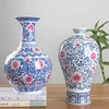 Chinese Style Jingdezhen Ceramic Vase underglaze blue & red Decoration Porcelain Flower Vase Tabletop Vase 1