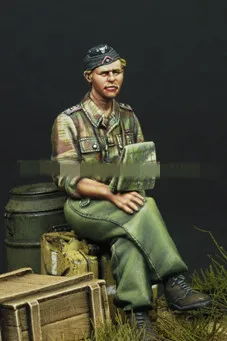 1/35 модельная фигурка из смолы наборы WW2 немецкий солдат несобранный