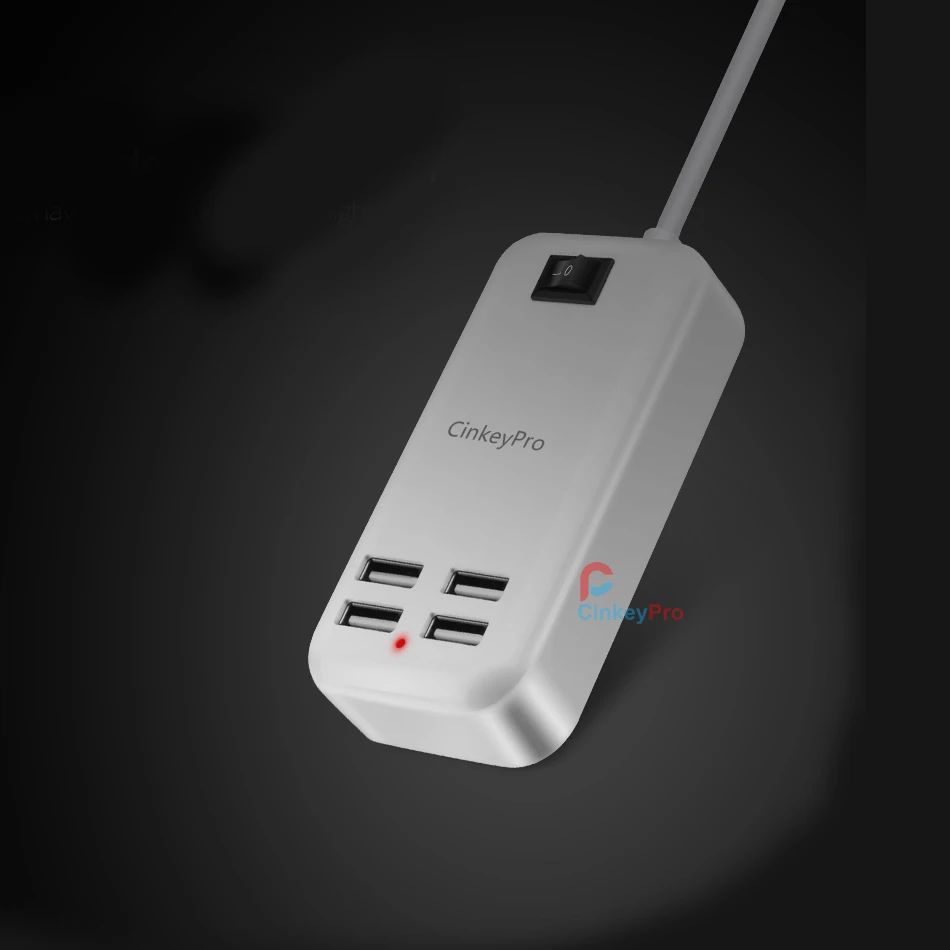 Cinkeypro ЕС Plug 4 порта несколько зарядное устройство USB 15 Вт 3A Smart адаптер мобильного телефона Tablet Зарядное устройство для IPhone IPad