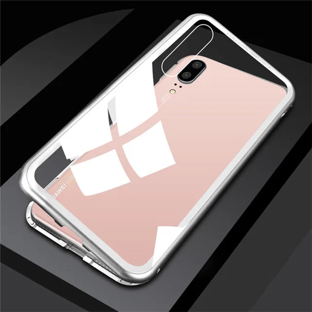 100 шт. Магнитный адсорбционный металлический чехол для Honor 10 телефона Huawei P20 Lite Pro