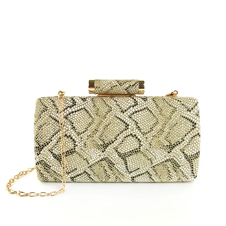 

2018 New and Fashionable Messenger Bag with Snakeskin, Special Handbags with A Detachable Chain Strap