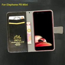 ПОПУЛЯРНЫЕ Новые! Elephone P8 Мини Случае 5 Цветов Флип Роскошный Кожаный Чехол Эксклюзивный Телефон Обложка Кредитная Карточка Держатель Кошелек + Отслеживания