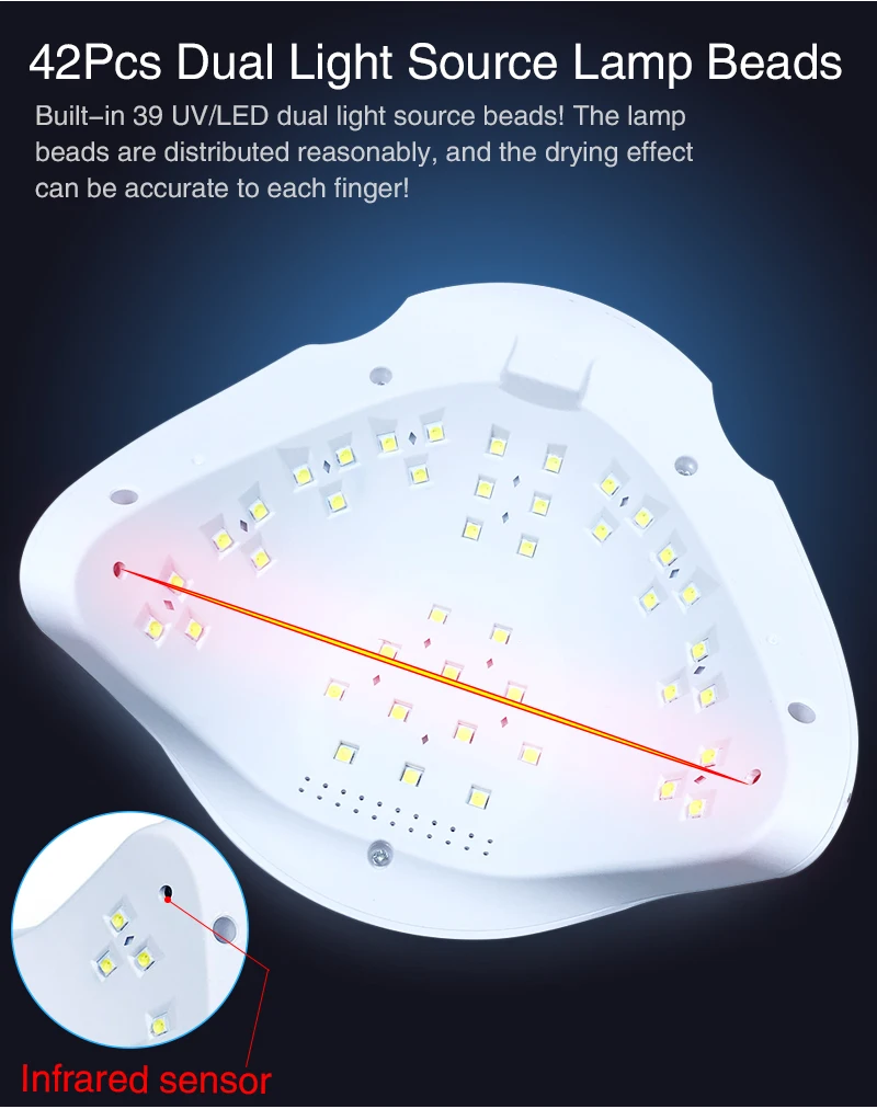 Гибридной SUNX5 плюс Сушилка для ногтей 72 W фары для Гель-лак леча светильник с нижней 30/60 s таймер UF светодиодный ЖК-дисплей ногтей машина УФ