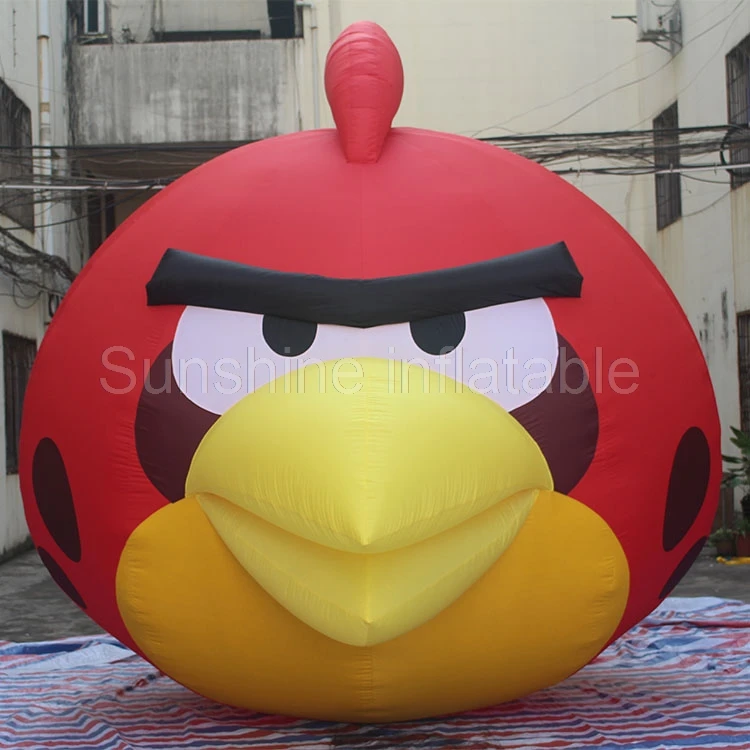 

Hot sale red air balloon 10ft giant inflatable bird for events