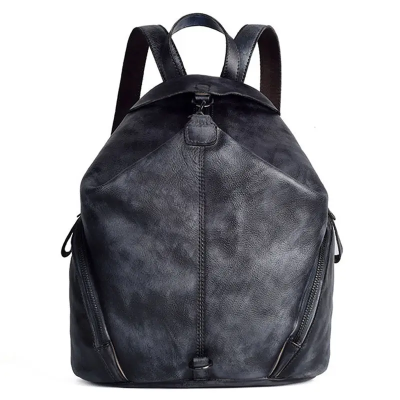 

Women Backpack high quality Cow Leather Fashion School Backpacks Female Feminine Casual Large Capacity Vintage Laptop Back Bags