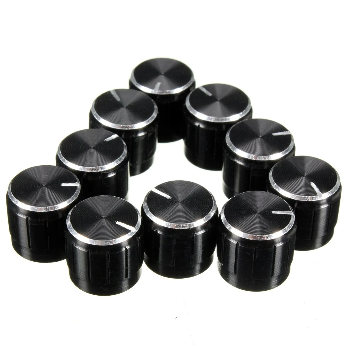 5Pcs Volume Control Rotary Knobs 6mm Dia Knurled Shaft Potentiometer new L1SA