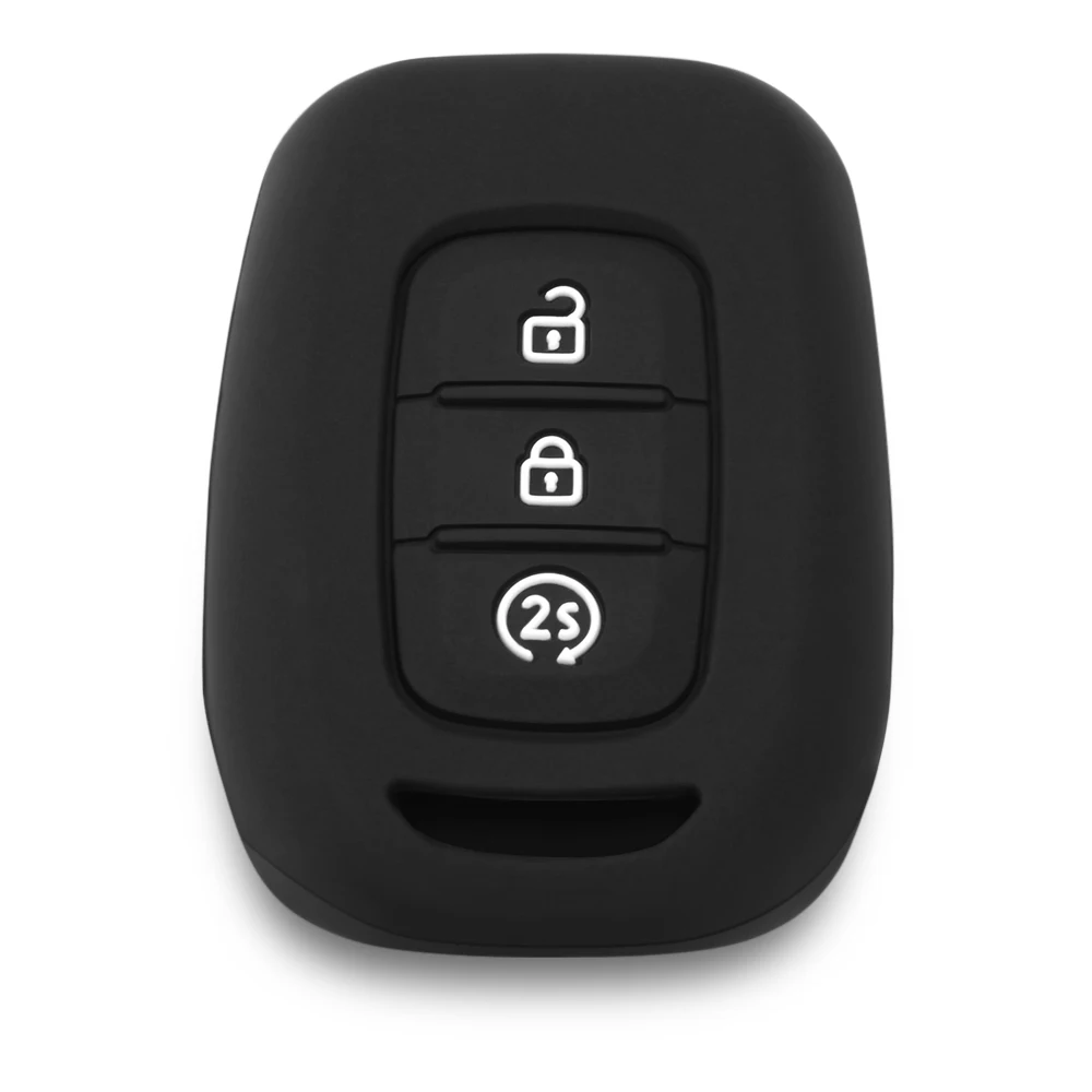 

Silicone Car Key Cover Case Key Bag Holder for Renault Duster 3 button Remote Key Car Styling Interior Accessories
