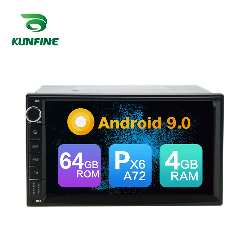 Android 9,0 Core PX6 A72 Ram 4G Rom 64G Автомобильный DVD gps мультимедийный плеер стерео для Qashqai Navara Murano радио головное устройство